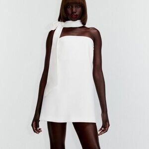 “Zara” white mini dress